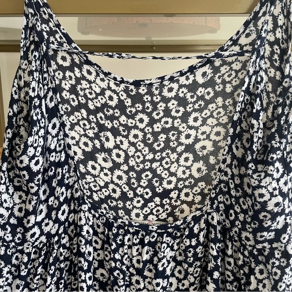 Brandy Melville Black and White Floral Tank Dress - Picture 4 of 5